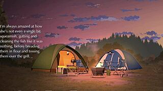 Кемпинг с большой сиськами горячей мамой и подругой в расширенной игре сцена 1.