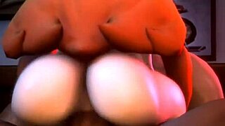 Meggy Spletzer rider kuk intensivt i cowgirl-position, visar upp stor arsle