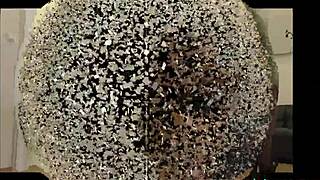 Missy domineert als blonde mistress in BDSM sessie