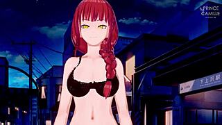 체인소 맨 헨타이 액션 마키마 튀는 가슴 주인공!