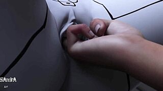 哇！丰满AI性爱机器人承受猛烈肛交和大喷射