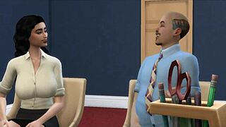 Șeful nu a putut rezista să trântească secretara cu țâțe mari în joacă dură de birou