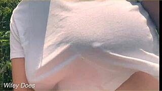 惊人的辣妻，想看我的公共视频合集吗？