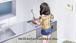 대화체 처녀 애니 의붓자매 하드코어 박음