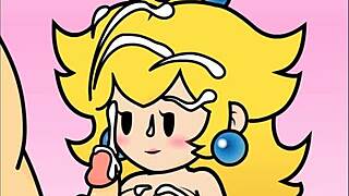 Paper Peach 动画里超棒手交