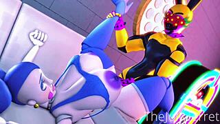 Ballora's wilde avonturen in stoomachtige hentai scènes