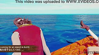 哟，看这个狂野海贼王3D恶搞，娜美在群交中，完全疯狂，对吧？