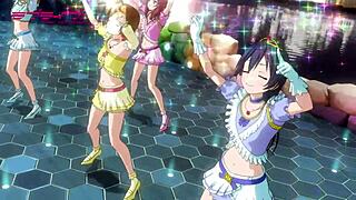 エイリアンモンスターがハentaiスターを襲うワイルドシーン