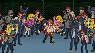 Školska borba sa žestokom lezbijskom akcijom u anime igri