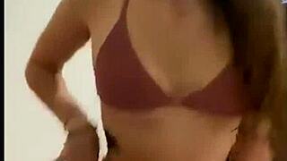 sexy culona babe struts her curves in a steamy display by the pool