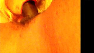 jenna jaymes contrasts in interracial blowjob scene.