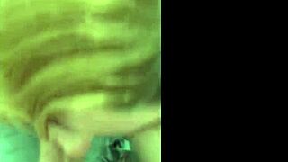 Sexy blonde girl is a blowjob expert