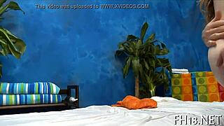 Massage parlour porn features detailed erotic bodywork and sensual touches in a private setting