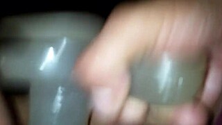 Wife Enjoys Oral Play with Dildo Toy