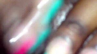 Amateur couple explores wet pussy with big black cock