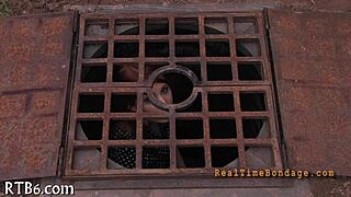 Gagged and Bound for Harsh Punishment in Intense Scene