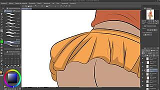 Bold Kat From Gravity Rush Flashes in Epic Speedpaint Scene