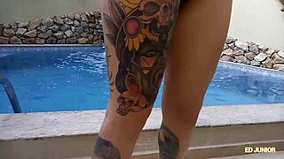Ed Junior Bursts Young Blonde's Ass Raw