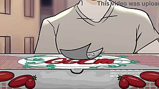 披萨上的同性性爱变得粗暴狂野！