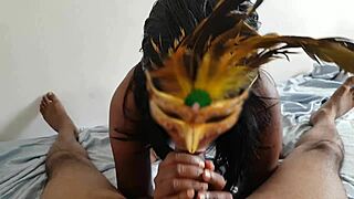 Sarah Michel in Black Ebony Doggy Fuck Bent Over