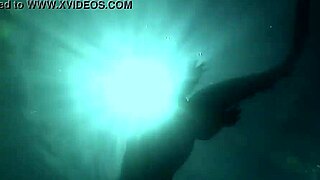 sexy girl in croc bikini contrasts with adventurous vibes