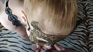 hot blonde delivers deep wet blowjob with skill