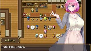 Perverted Client Grabs Waitress Boobs in Wild Scene