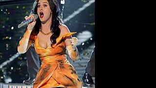 Katy Perry's big bouncing boobs in celebrity nude show