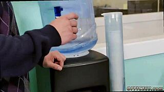 Straight black guy's first gay blowjob in class!