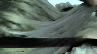 My long blonde hair hides my intense anal session