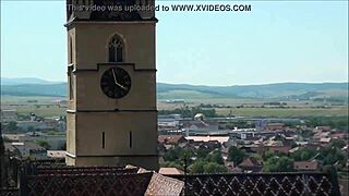 Explore sibiu romania from a top view, showcasing romanian and european tourist attractions