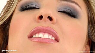 Solo Masturbation with Peaches in Gonzo Style on Give Me Pink