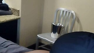 Prince Rock savoring a stunning chocolate booty delight