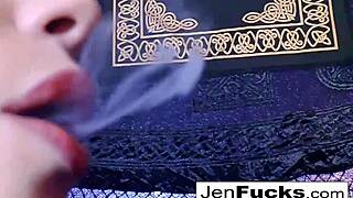 Big titty milfs vape and suck dick in home threesome