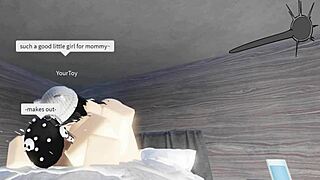 Roblox game features Kiwi and Saiko in hot lesbian condo scene