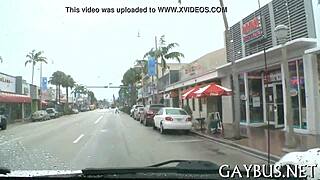 Gay porn featuring a huge 10-pounder in detailed action