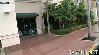 Gay porn featuring a huge 10-pounder in detailed action