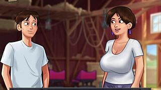 Homemade amateurs play Summertime Saga 200 with fun twists and turns