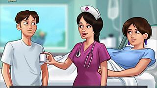 Homemade amateurs play Summertime Saga 200 with fun twists and turns