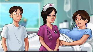 Homemade amateurs play Summertime Saga 200 with fun twists and turns