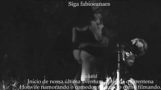 I-I filmed this naughty married woman exhibitin' on the street with her cuckold eater, what a rush!