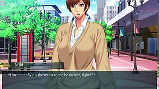 Episode 2: Squeezing the MILF's tits in this hentai game