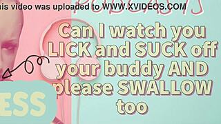 Kinky Podcast 7 Can I Watch You Lick and Suck Off Your Buddy and Please Swallow Too