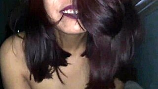 sloppy blowjob after wild party with latina friend