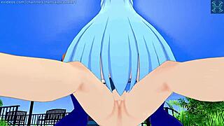 Aqua Rides Hard in Cowgirl Cumshot