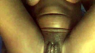 Horny girl fingers tight pussy in night wear