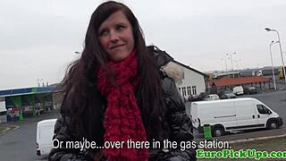 Girl Next Door Strips Nude for Cash Outdoors