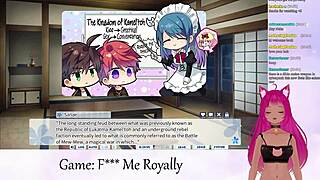 vtuber lewdneko plays f me royally part 1 with hentai kissing