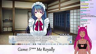 vtuber lewdneko plays f me royally part 1 with hentai kissing