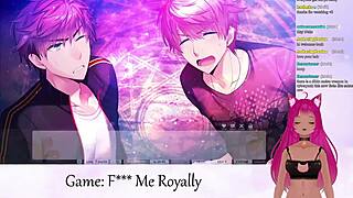 vtuber lewdneko plays f me royally part 1 with hentai kissing